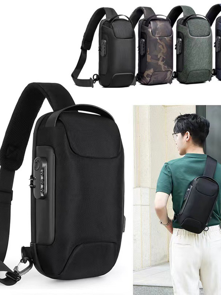 Motorcycle Gear Backpack - กระเป๋าคาดอกอเนกประสงค์ความจุขนาดใหญ่ กระเป๋าสะพายข้างสำหรับมอเตอร์ไซค์ กีฬา ท่องเที่ยว และเดินทางเพื่อธุรกิจ