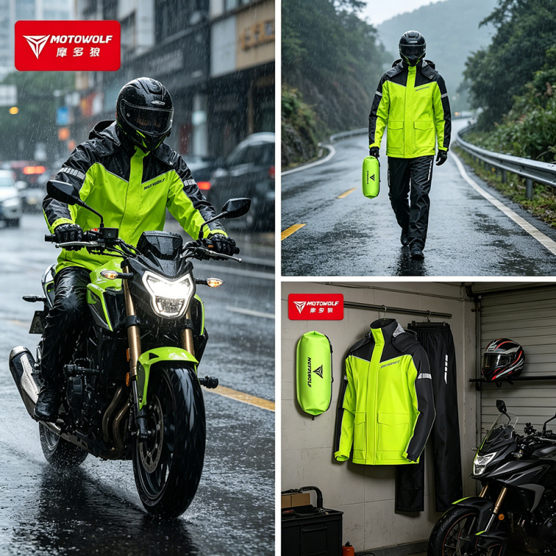 ชุดกันฝนสำหรับขี่มอเตอร์ไซค์ M - Motorcycle Gear Mens บทวิจารณ์และราคา