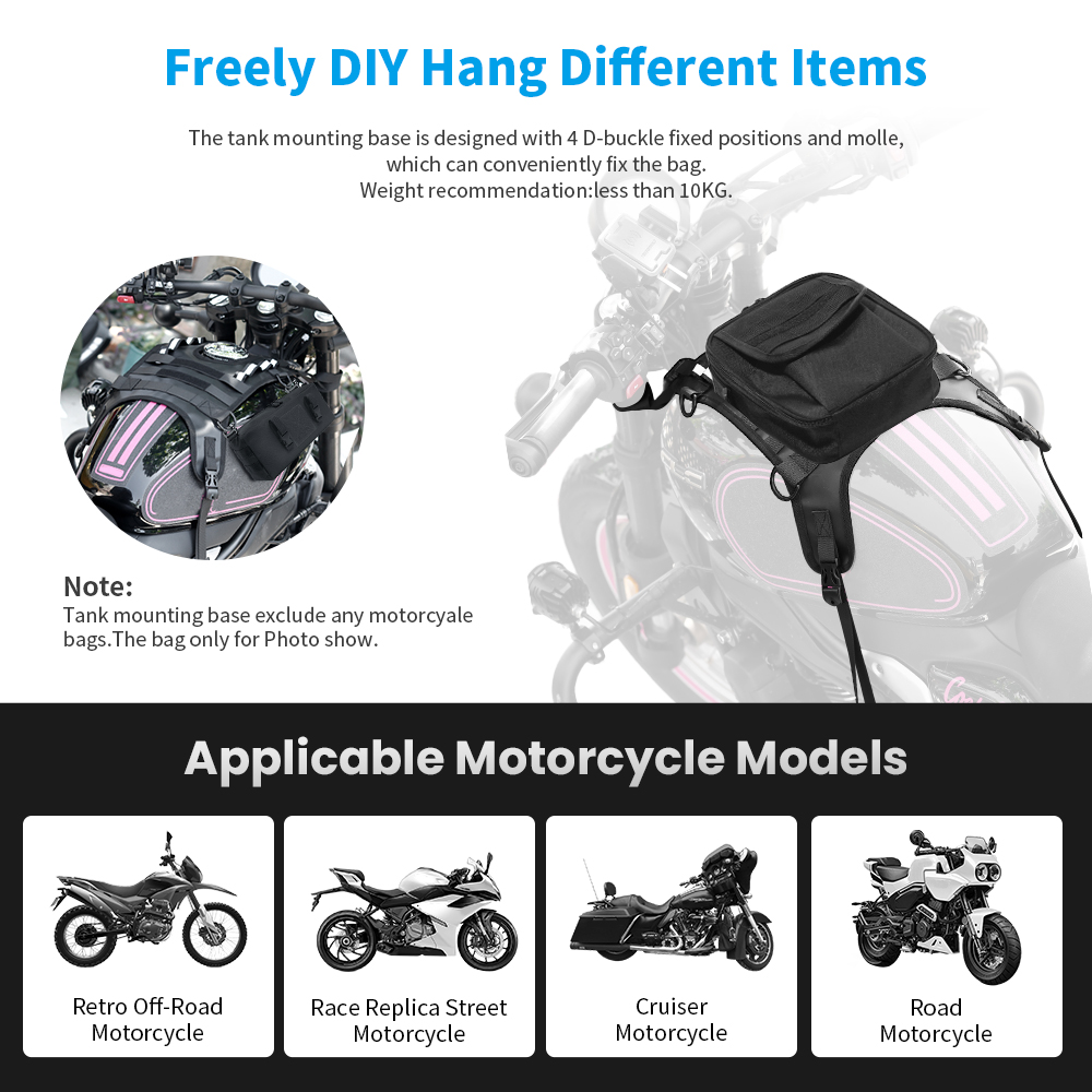 ฐานยึดมอเตอร์ไซค์อเนกประสงค์แล - Motorcycle Gear Backpack บทวิจารณ์และราคา