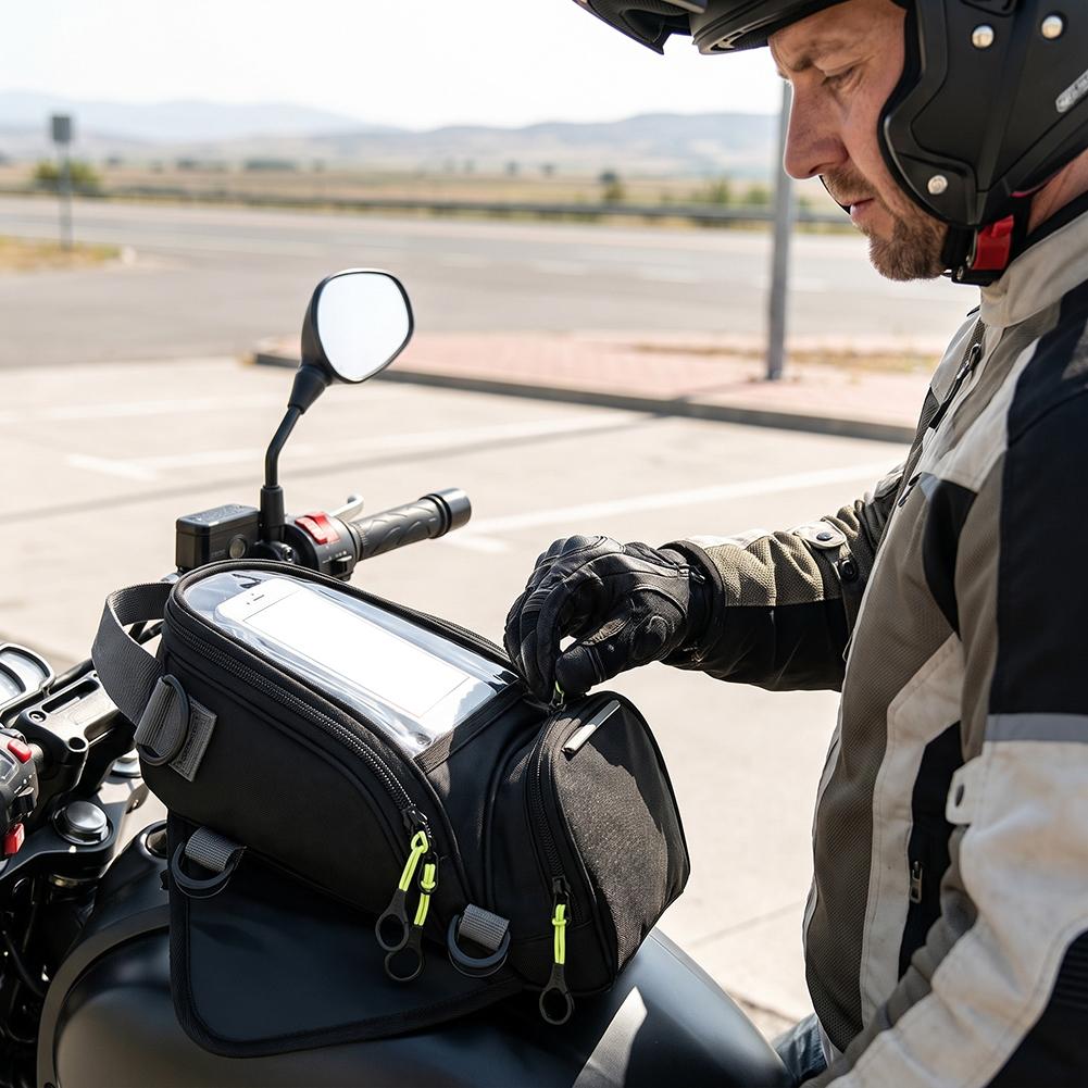 กระเป๋าติดถังมอเตอร์ไซค์กันน้ำ - Motorcycle Gear Backpack บทวิจารณ์และราคา